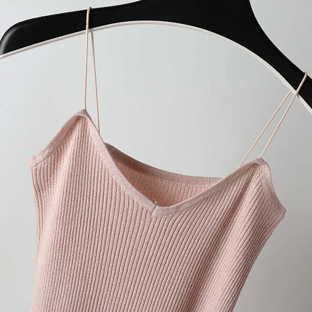 GOPLUS,, кроп-топы Tamls Camis Camisole tank Moda Mujer, вязаная футболка, топы без рукавов, Повседневная футболка C4890