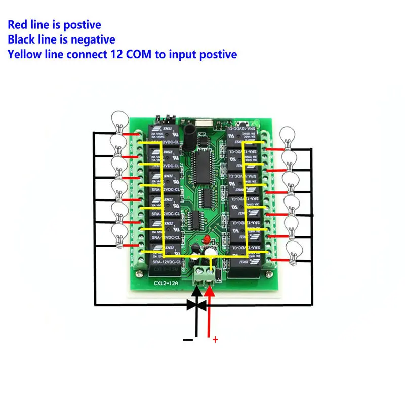 Беспроводной переключатель системы дистанционного управления 3000 м 12 В 24 каналов