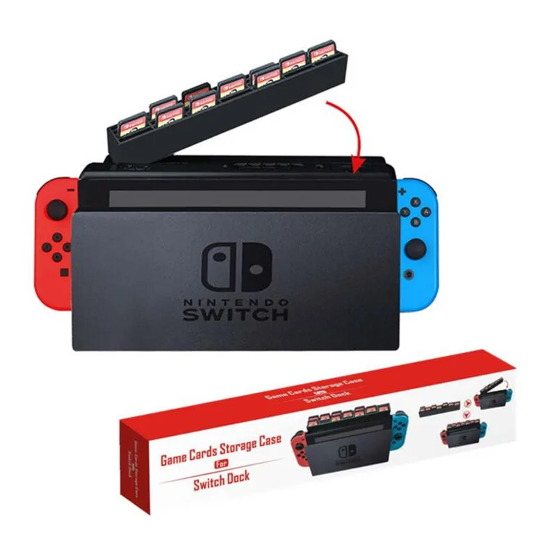 Док-станция для Nintendo Switch 28 слотов игровых карт | Электроника