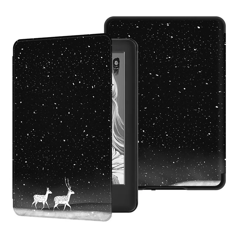 Snow deer Умный чехол из искусственной кожи для Amazon new kindle 10th Generation-, модный тонкий магнитный чехол kindle, чехол - Цвет: Snow deer