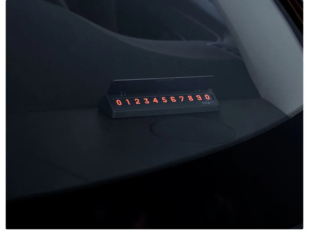 Горячие оригинальные Xiaomi Mijia Tita временный стоп знак парковки автомобиля номер карты многонациональные телефонные номера авто аксессуары
