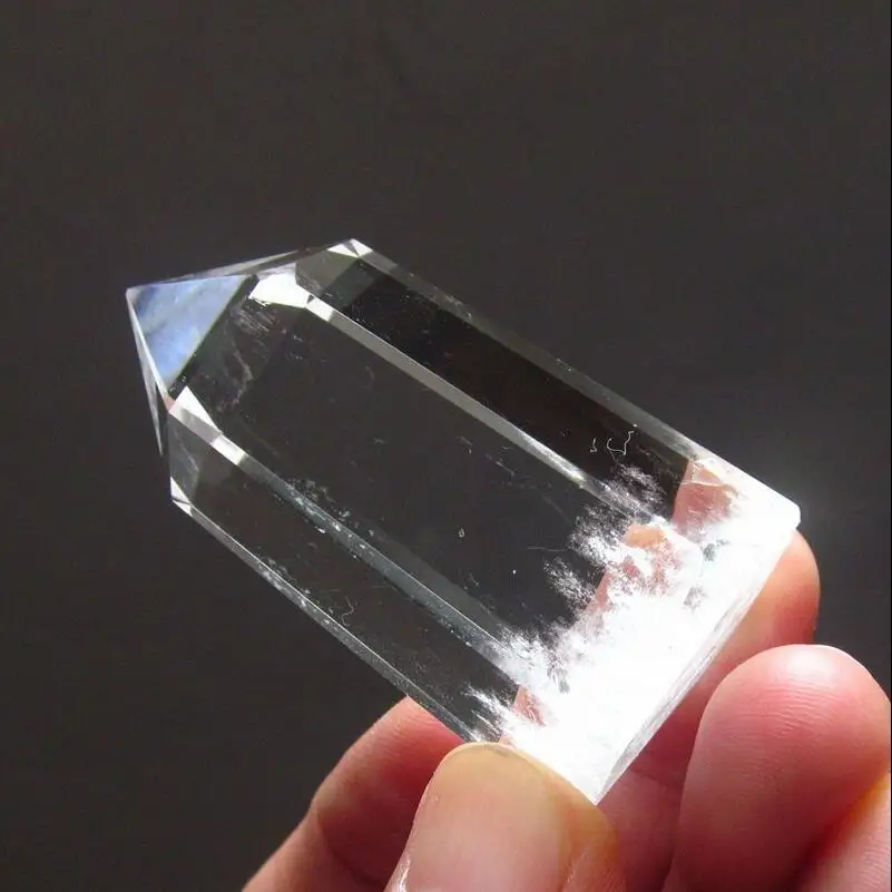 zhaorui66shun057++44g 2.01&quot natural pure quartz rock crystal point healing DA686 | Дом и сад