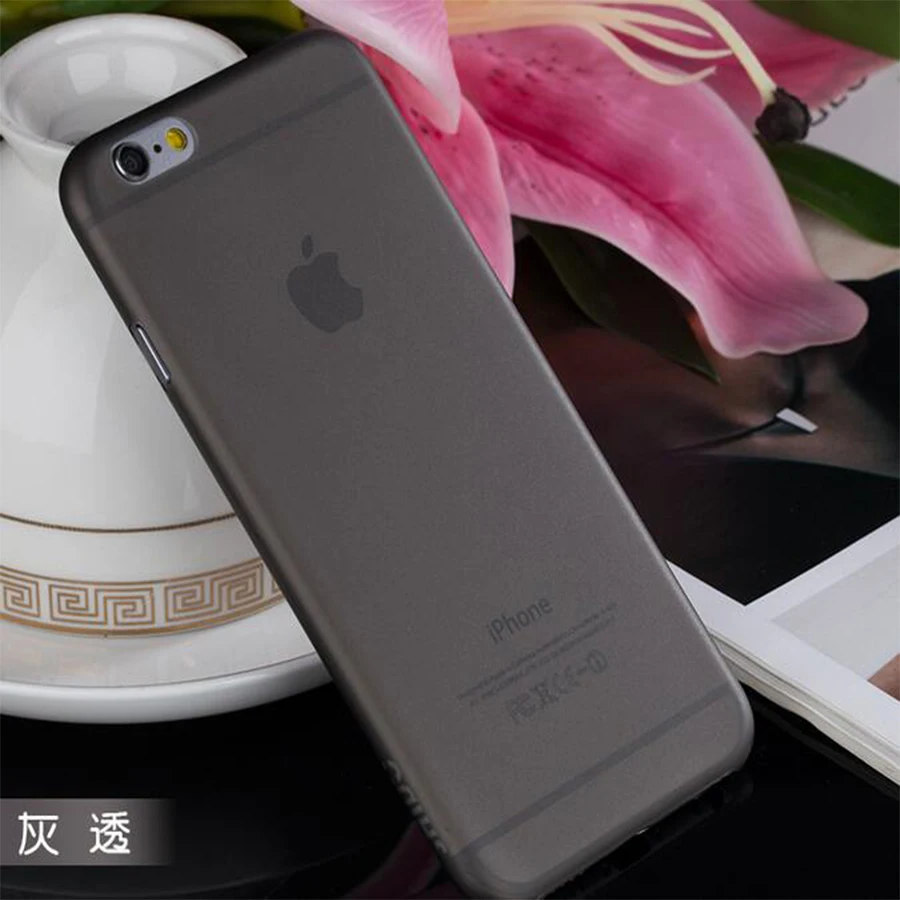 Матовые прозрачные ультра-тонкие 0 3 мм чехол для iPhone 6/6S 7 PP защитный кожа Shell Apple 6/7