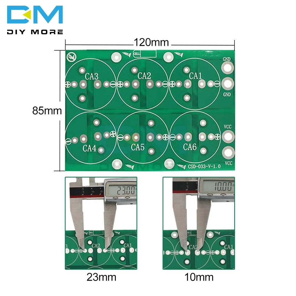 Diymore 2 3 В 5 в 7 85 50F 100F 220F 360F 400F 500F для суперконденсатора защитная