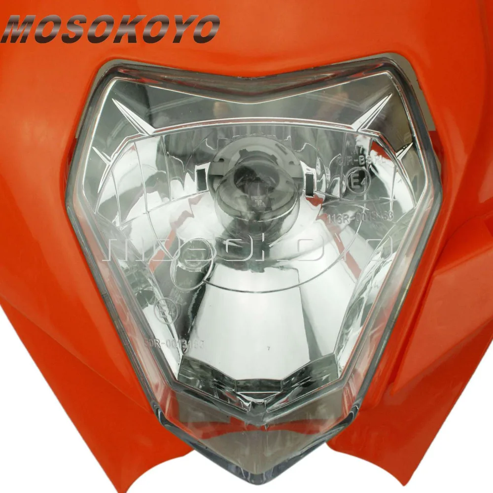 Оранжевый Байк мотокросс эндуро MX передняя фара для KTM 450 SX-F 250 SX 200 EXC XC-W XC-F 65 85 125 150 350