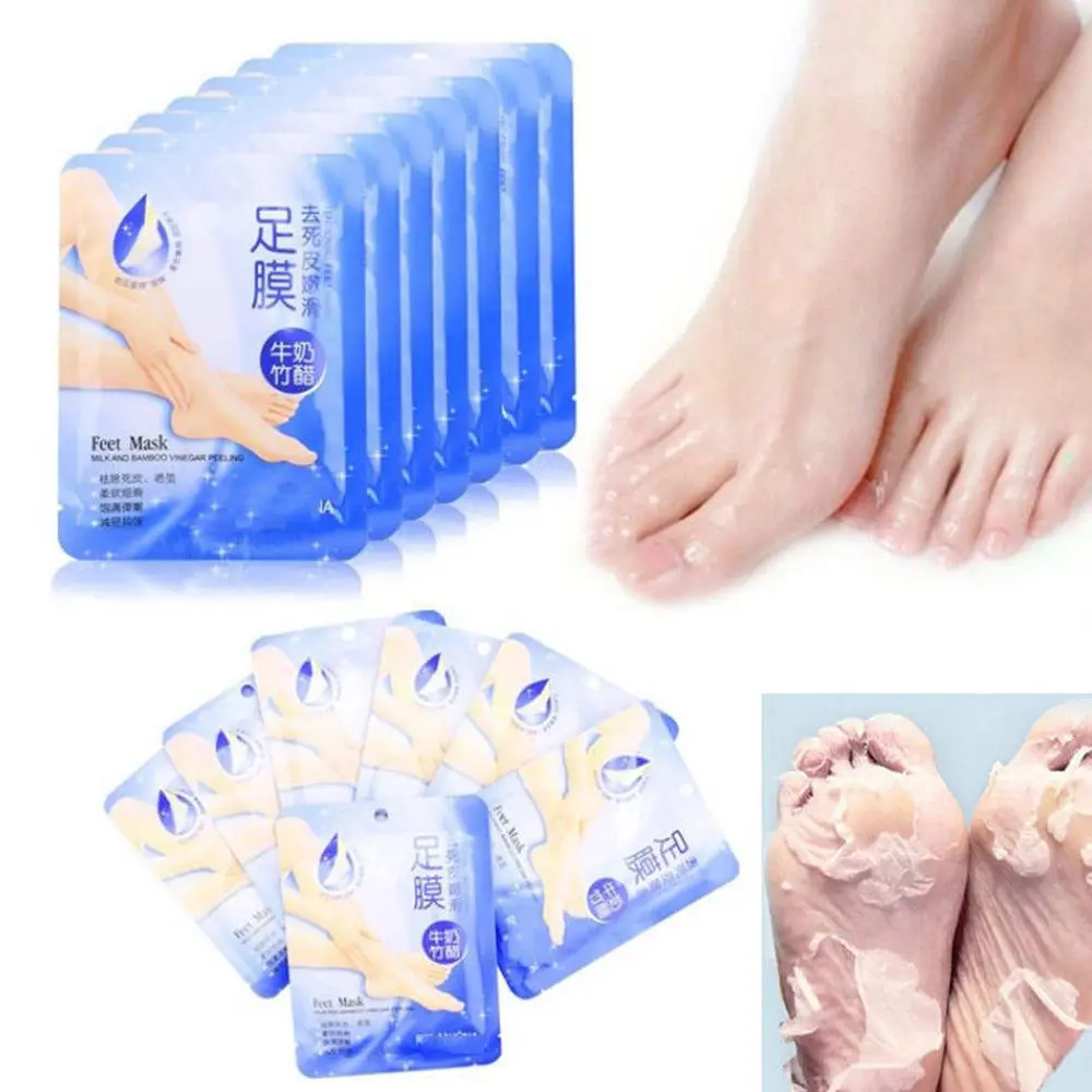 

1Pair Peeling Feet Mask Socks Exfoliating Baby Care Pedicure Remove Dead Skin Cuticles Heel Feet Care For Pedicure Tools