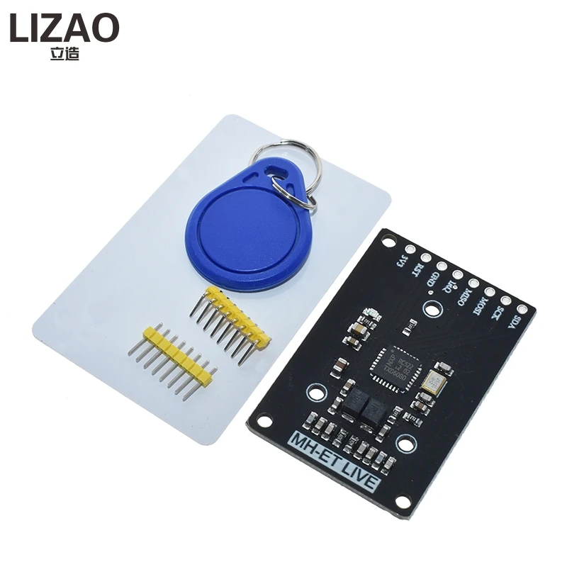 Мини RFID модуль RC522 наборы S50 13 56 МГц 6 см с бирками SPI запись и чтение для arduino uno