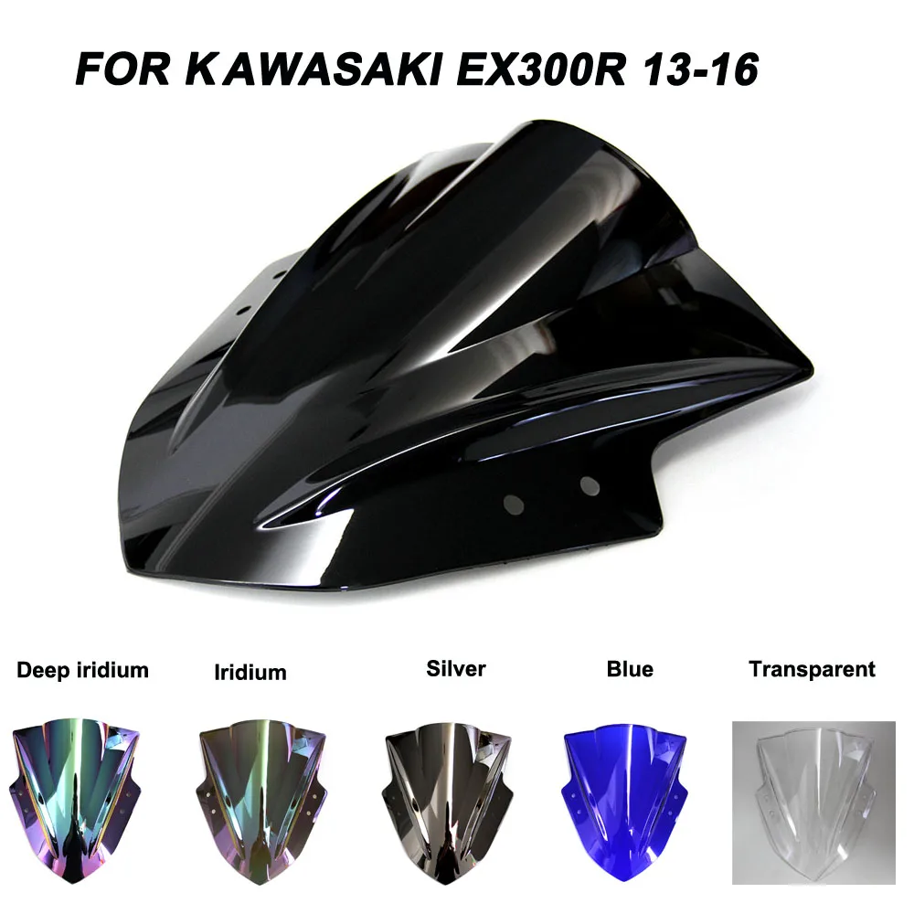 Ветровое стекло для Kawasaki NINJA 300 R EX300R EX 300R 2013 2017 ветровое с двойными пузырьками