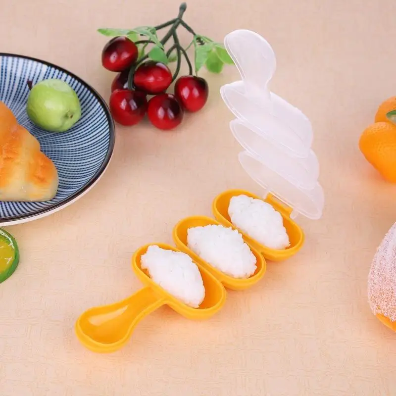DIY суши мейкер коробка для хранения форма риса Onigiri рисовых шариков кухонная