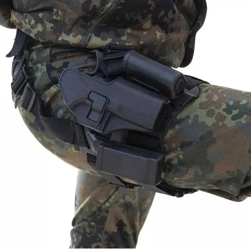 

Tactical Glock 17 19 22 23 31 32 Pistol Gun Holster Hunting Accessories Army Military Combat Airsoft Gun Case Belt / Leg Holster