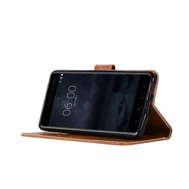 Чехол для Nokia 6 чехол 2017 чехол-бумажник 5 телефона из искусственной кожи Nokia6 TA-1000