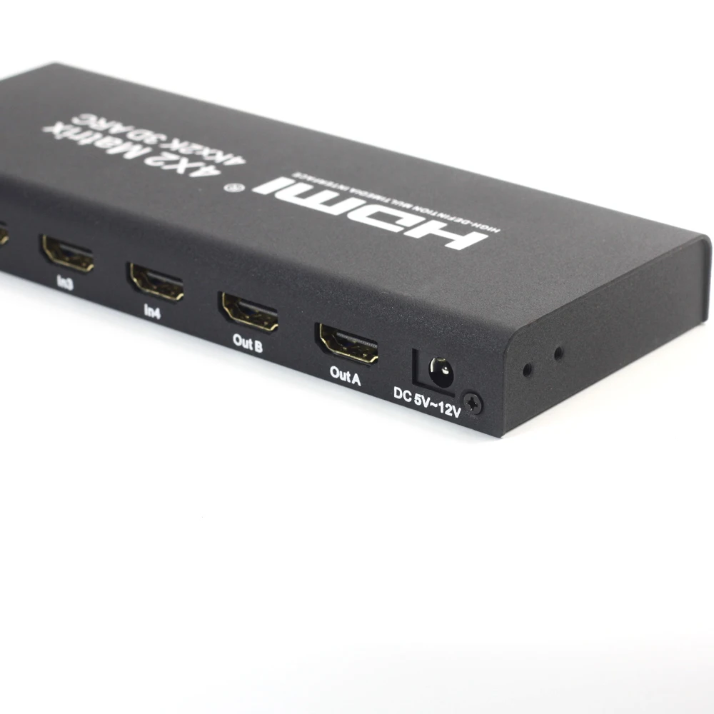 Коммутатор AIXXCO HDMI V1.4 Matrix 4X2 (от 4 до 2) сплиттер усилитель поддержка 4K * 2K 3D 1080P|hdmi