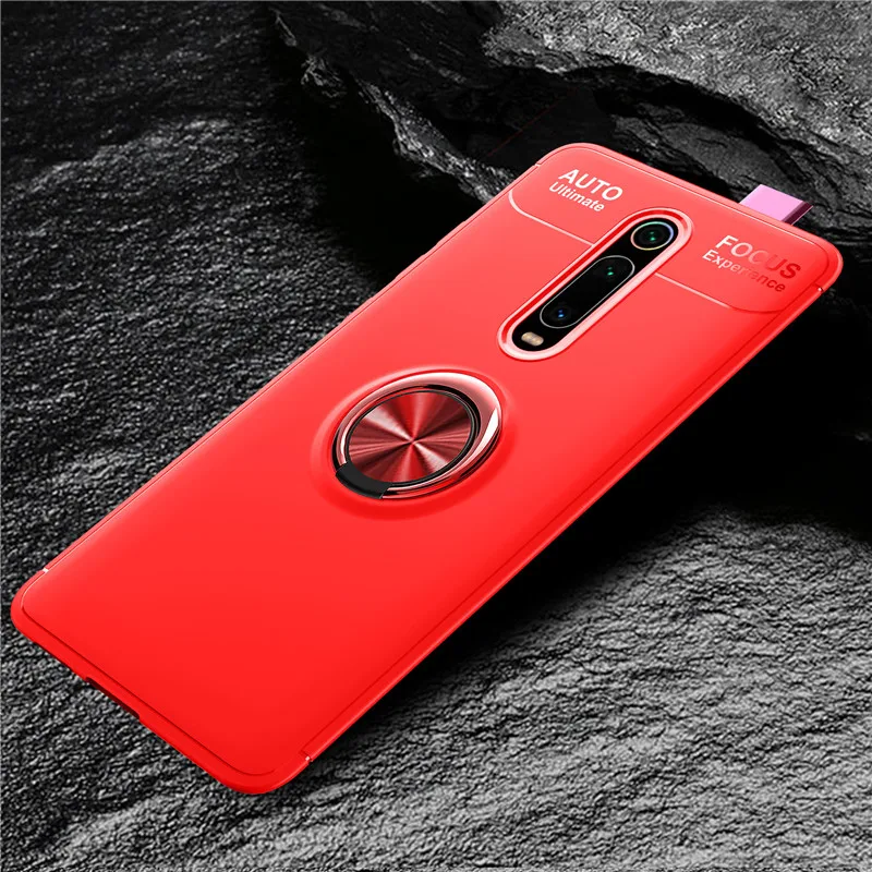 MAKAVO для Xiao mi Red mi K20 Pro Чехол mi 9T кольцо держатель мягкий матовый Силиконовый чехол для задней панели чехол для Red mi K30 5G чехол для телефона s