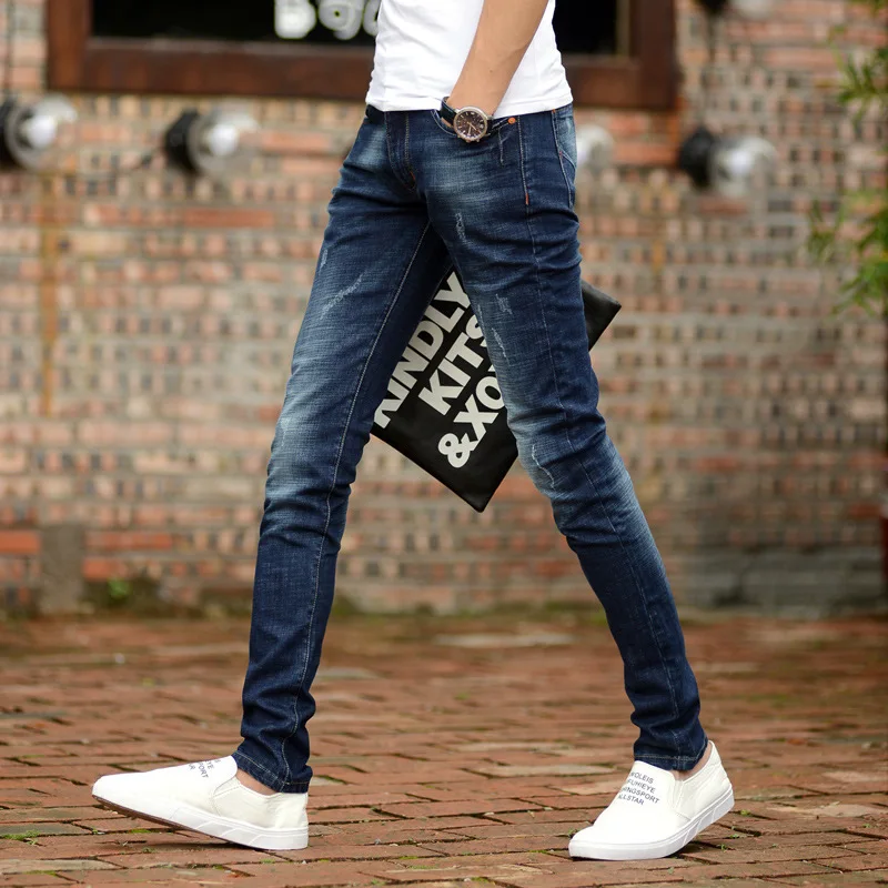 2019 мужские рваные джинсы Уличная мода обтягивающие хип хоп байкерские весна лето