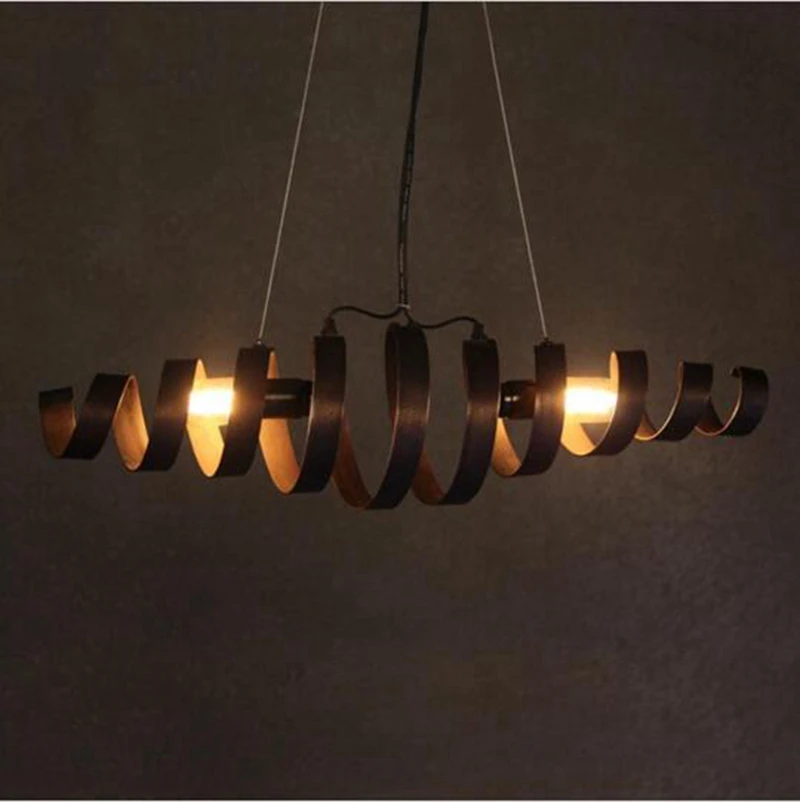 LukLoy Spiral Pendant Light Ceiling Lamp Vintage Hang for Bar Cafe Shop Loft Kitchen Island Dining Table Bedroom | Освещение