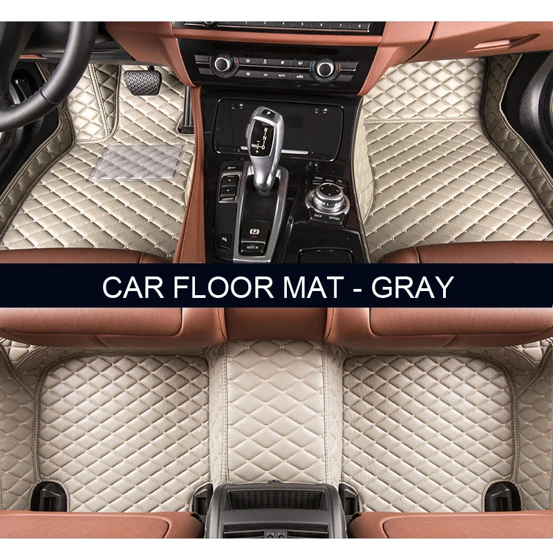 LUNDA car floor mats for Ford Edge Escape Kuga Explorer Fiesta Focus Fusion Mondeo Ecosport PU leather styling carpet liner | Автомобили и