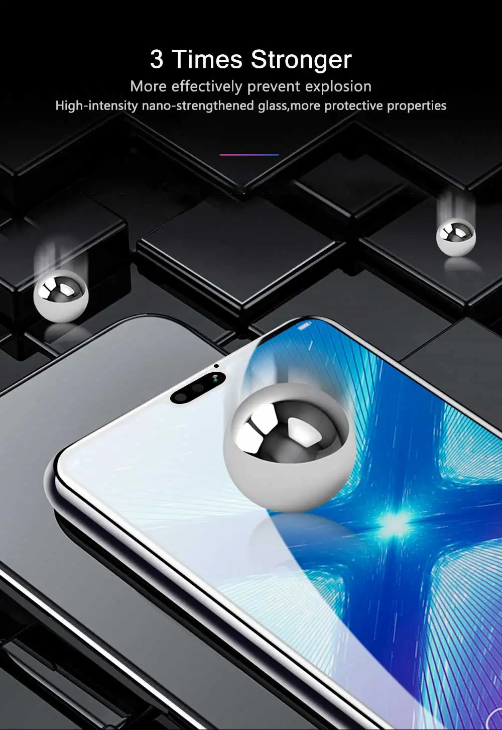 Закаленное стекло для huawei Honor 8X glass Flim 9H Анти-Царапины полное покрытие закаленное стекло пленка для huawei 8X Max защитная пленка