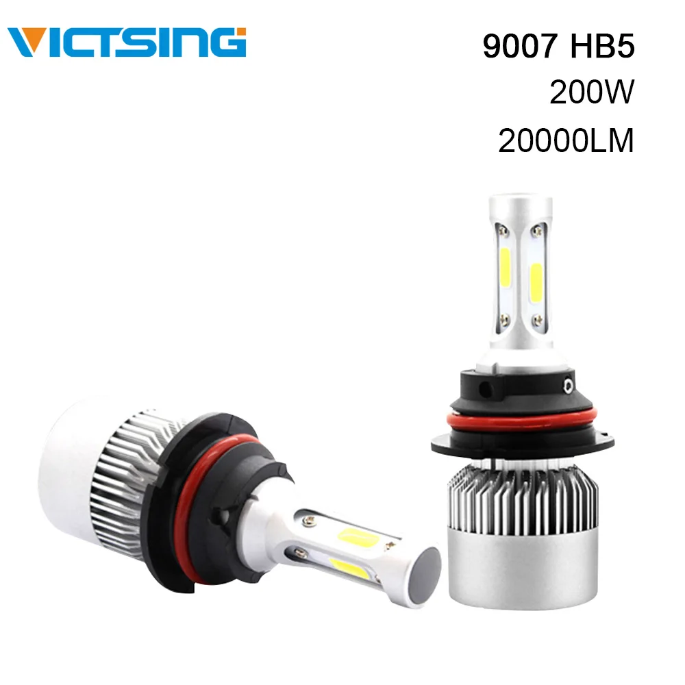 2 шт. Автомобильные светодиодные лампы 9007 HB5 200 Вт 6500 к 360 лм|Передние LED-фары для