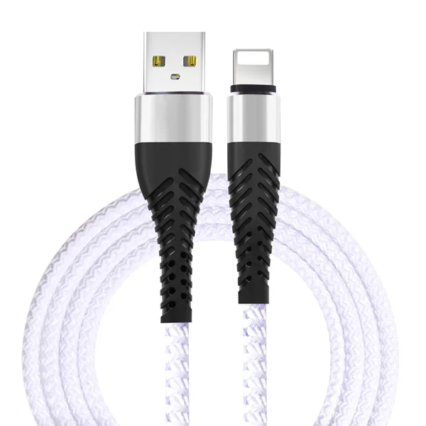 White NOHON 3 м 2 м 1 м высокопрочный 8-контактный USB кабель для быстрой зарядки для iPhone 8X7 6 6S Plus 5 5S 5C SE iOS 10 9 8 iPad кабель для синхронизации данных - Цвет: White