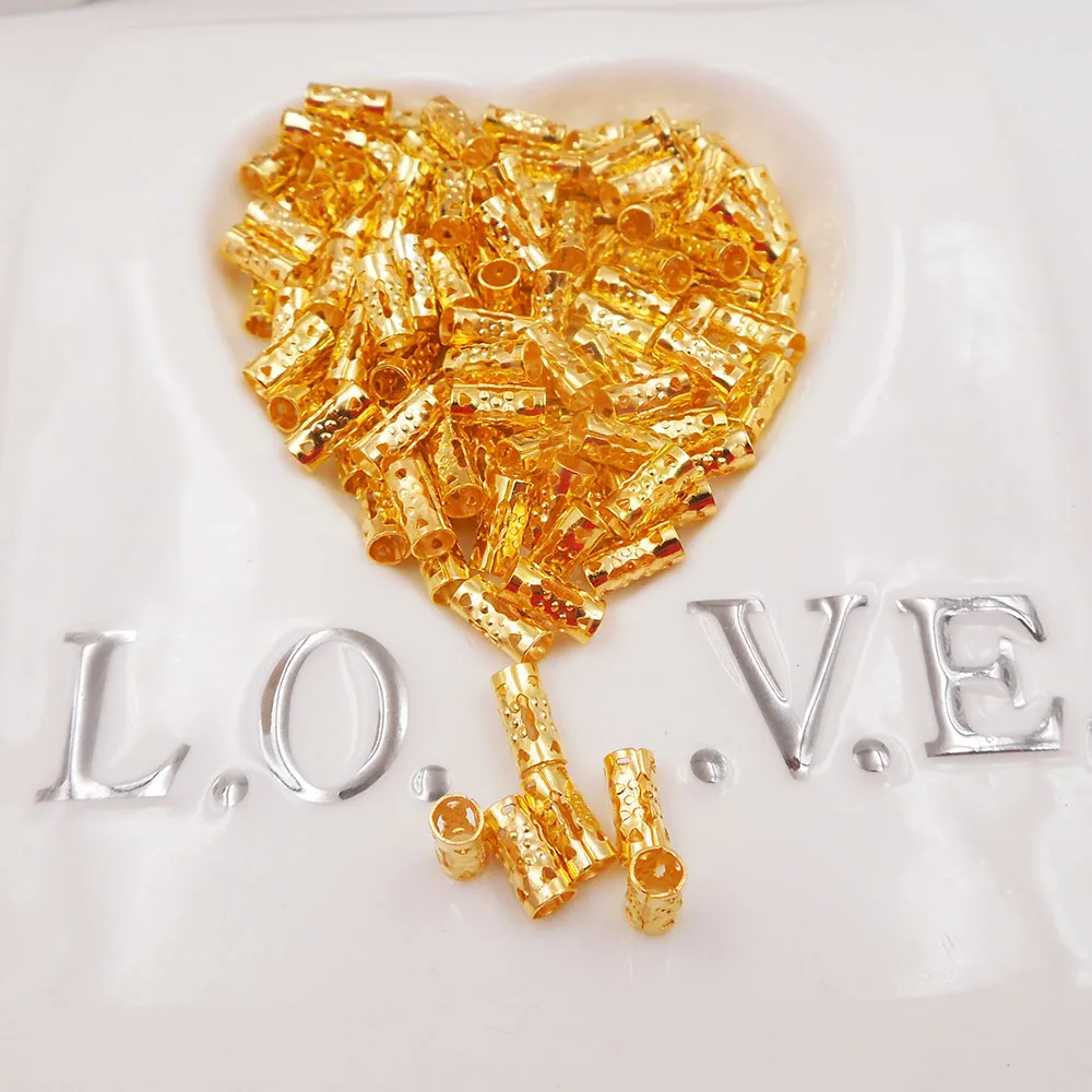 100 шт. 4/8 мм Разноцветные ободки для волос dreadlock регулируемый зажим манжет 3 5