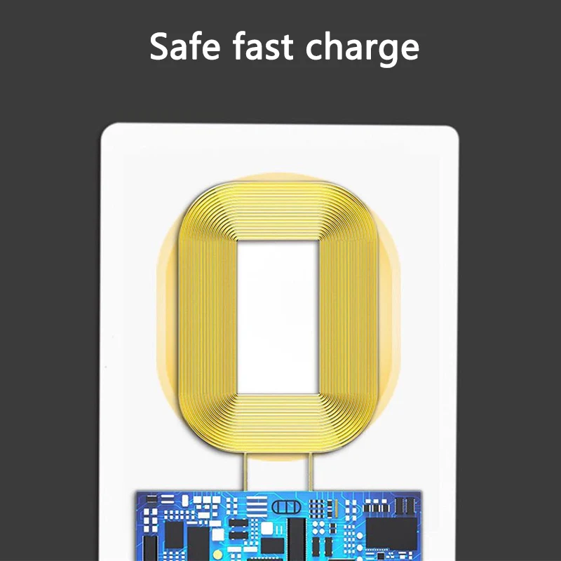 Универсальное беспроводное зарядное устройство Qi с автоматическим зажимом