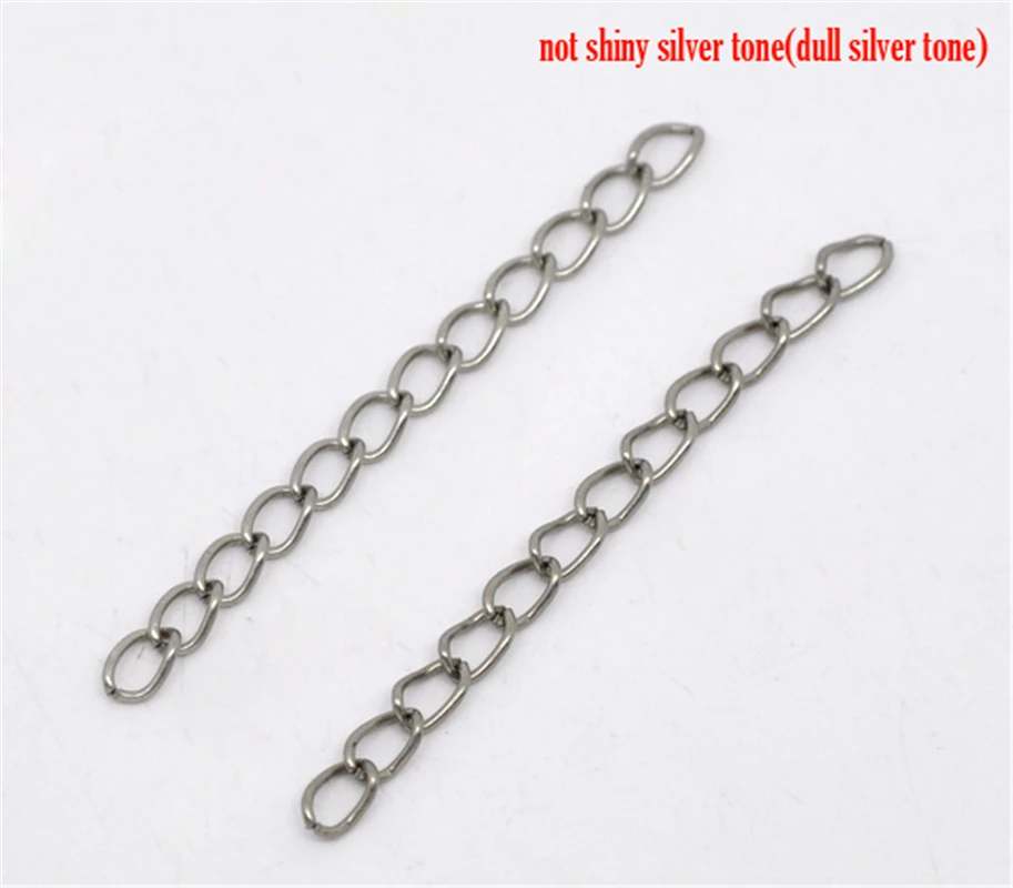 DoreenBeads 100 Серебристые удлинительные цепочки/удлинители хвоста 50x3 5 мм (B08237) yiwu|jewelry
