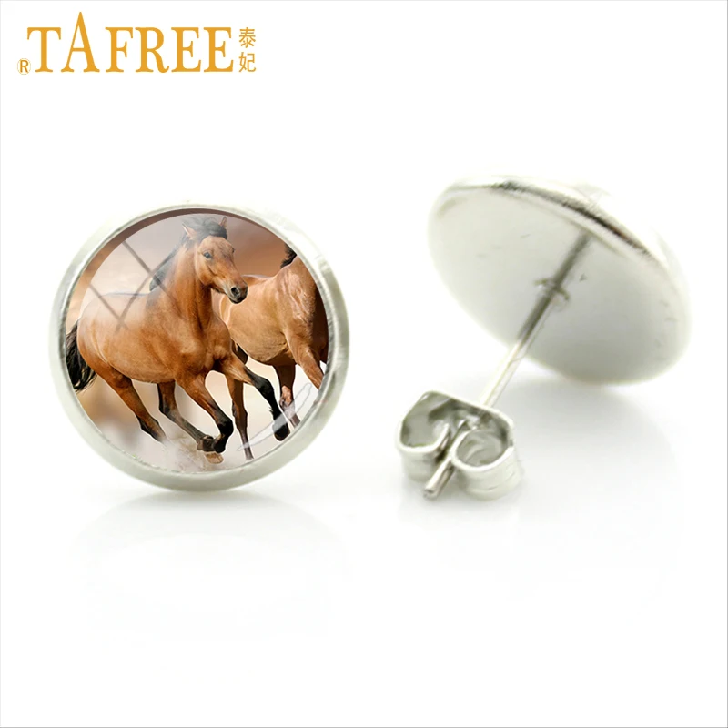 TAFREE 2017 популярные серьги в виде животных Pentium Horse пальто цветные лохматые и