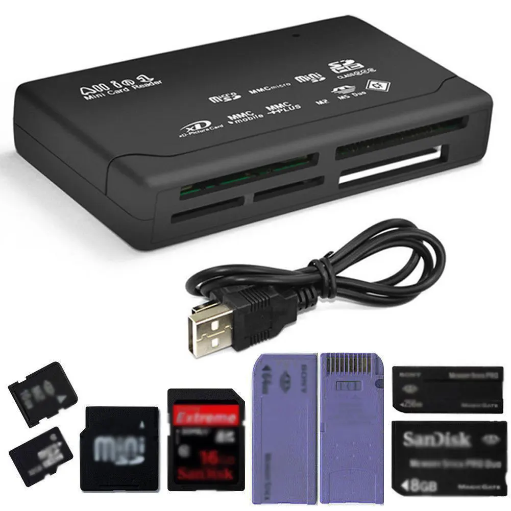 Все-в-одном USB2.0 считыватель паролей портативный универсальный многофункциональный флэш-памяти Plug And Play Мини Высокоскоростной считыватель карт