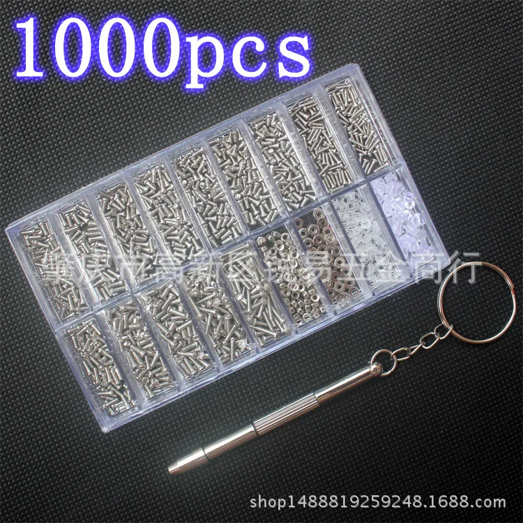 1000 шт классификационный винт для ремонта часов/стеклянная винтовая прокладка