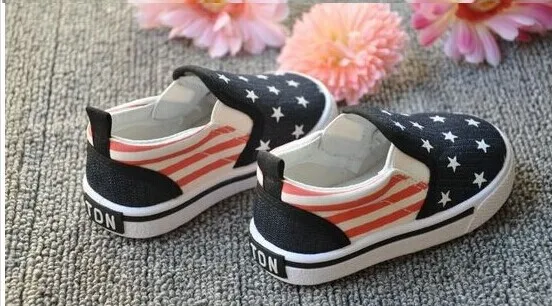 free ship fashion star stripe patchwork fits 1-4 years kids baby girls children shoes first walkers | Детская одежда и обувь