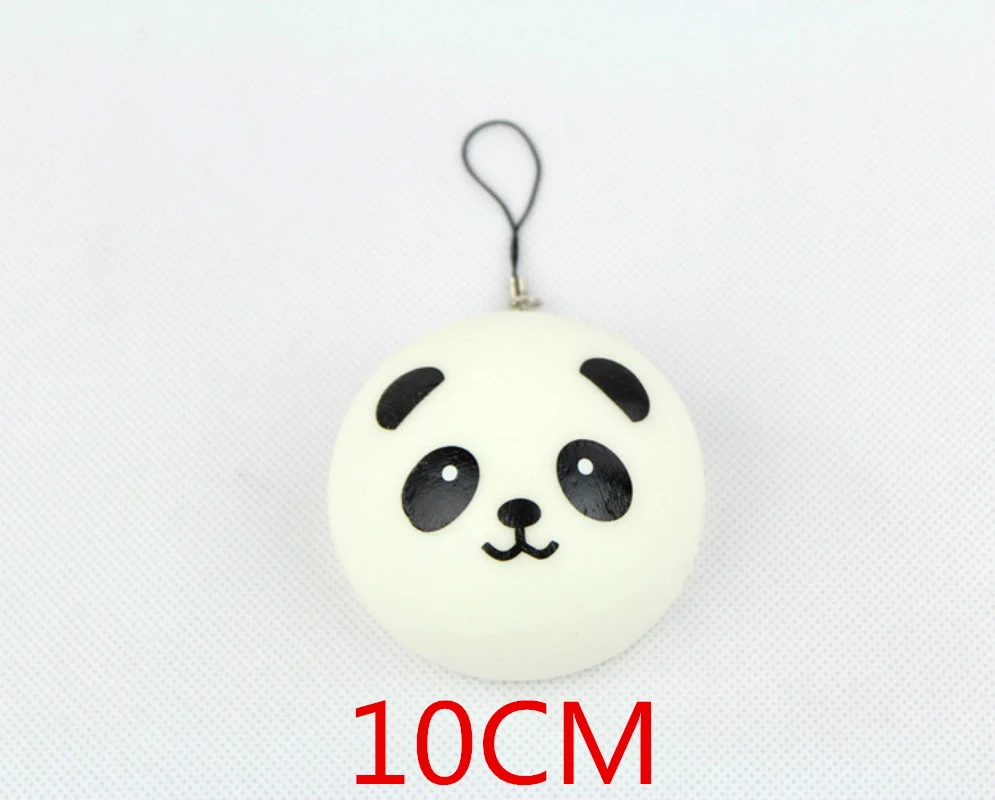10CM 4 см 7 см 10 см 1 шт. панда мягкими Kawaii Булочки Хлеб Подвески для ключевых мешок сотовый телефон ремни горячие APE - Цвет: 10CM