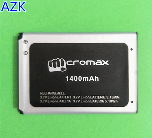 Аккумулятор AZK 3 7 в 1400 мАч D306 Для Micromax Bolt d306 Сменный аккумулятор для телефона