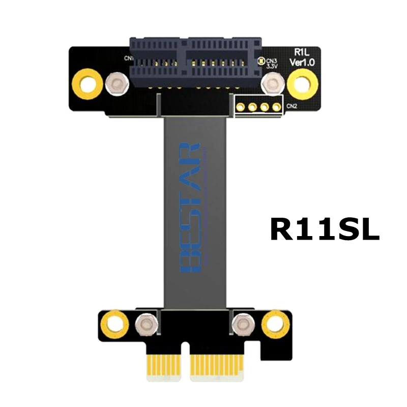Riser PCIe 3 0x1 для PCI E x1 Express 1x Gen3 8G/bps M/F графическая WLAN карта Wi Fi|Компьютерные кабели и