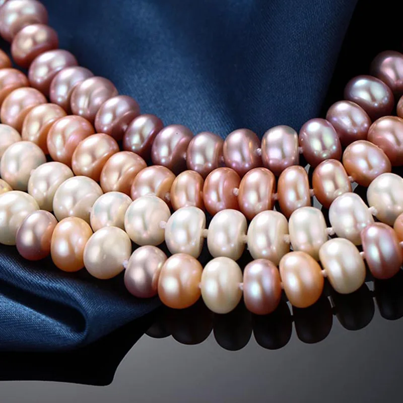 Dainashi white freshwater pearl Charm bracelet for women 9-10mm natural fine jewelry wedding bridesmaid good gift | Украшения и