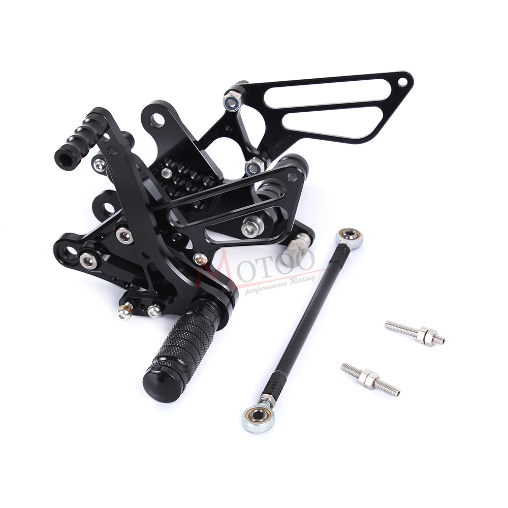 Комплект задних алюминиевых мотоциклов с ЧПУ Motoo-Full Rearset для Кавасаки ZX6R ZX-6R ZX 6R 2009