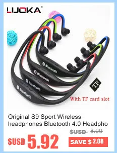 Bluetooth Headphones LUOKA M9 Wireless In-Ear Noise Reduction earphone with Microphone Sweatproof Stereo Bluetooth Headset