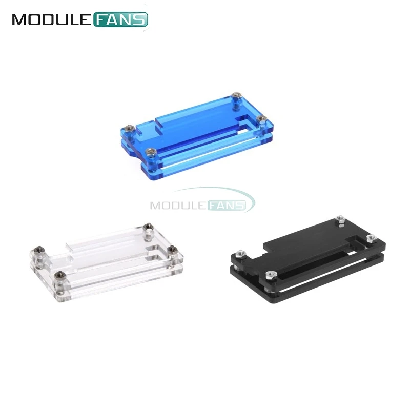 Акриловый чехол Корпус коробка прозрачный цвет синий черный Большие размеры