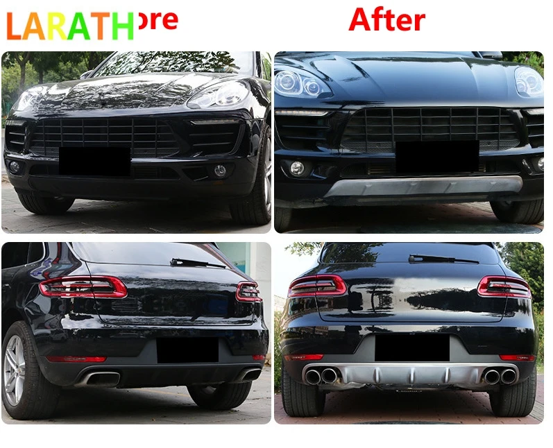 2 шт./компл. Нержавеющая сталь передний и задний бамперы для автомобиля занос