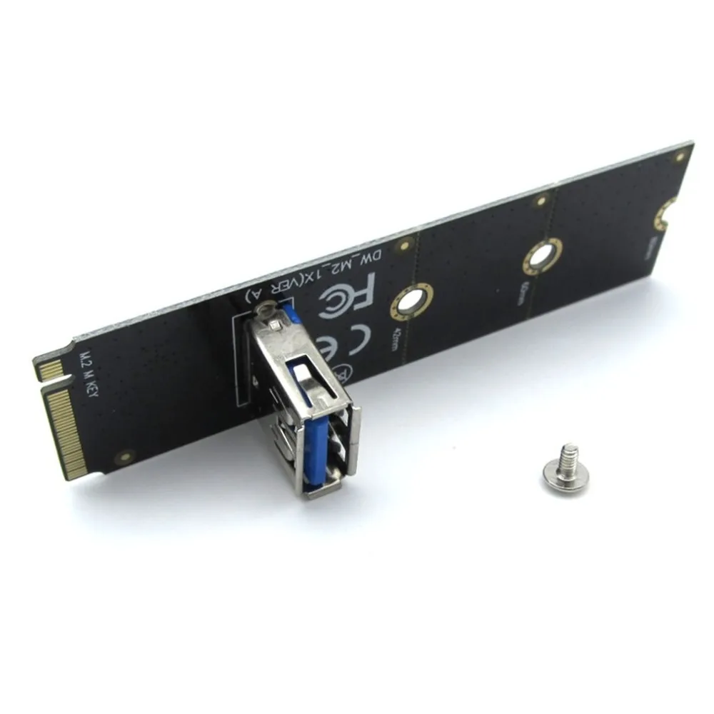 Профессиональный NGFF M.2 к PCI-E L USB3.0 адаптер конвертер расширения Riser Card для горнодобывающей поддержки 2260 2280 Прямая поставка