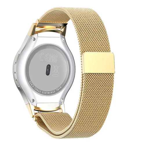 Gold Высокое качество Миланский ремешок для samsung Galaxy watch активный ремешок для часов модный браслет для samsung gear S2/Galaxy 42 мм часы - Цвет ремешка: Gold