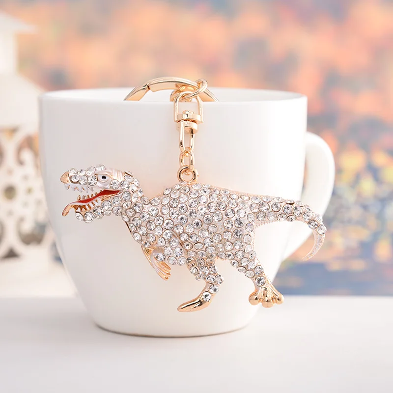 Key chain animal series dinosaur full alloy pendant men and women universal bag hanging elegant car wholesale | Украшения и