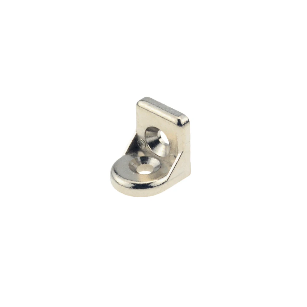 1PC Steering Angle Corner Bracket 3030 4040 4545 90 Degree Connector Connection Joint for Aluminum Profile - Цвет: 2020 Zinc Alloy
