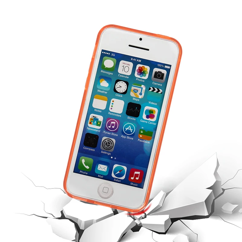 Haissky Роскошные Прозрачный чехол для iPhone 5C Жесткий ПК Защитный Apple телефон