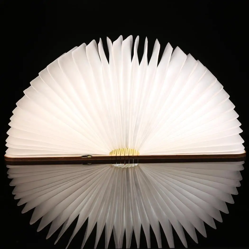 Ночник теплый белый светодиодный деревянный складной мини светильник в форме