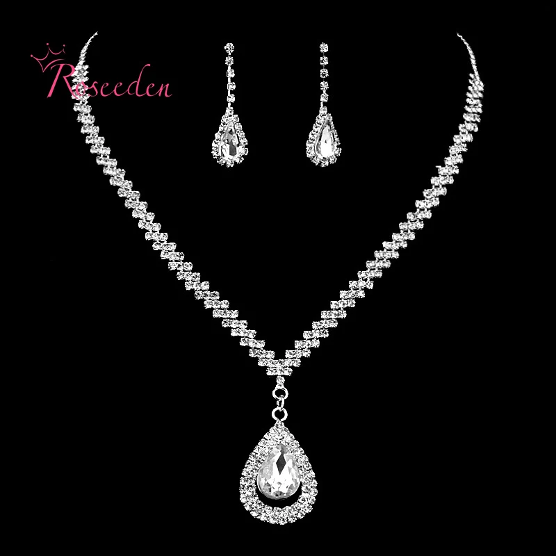Лидер продаж дешевый женский модный Свадебный комплект ювелирных изделий
