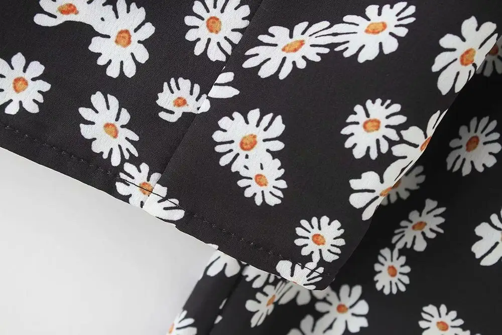 Модный тонкий укороченный топ Bazaleas blusas Dasiy женская блуза с узором Винтажные