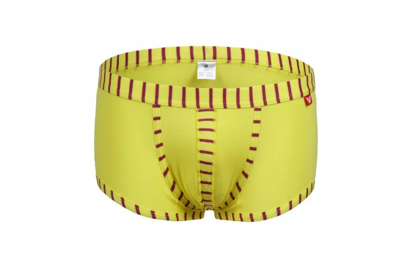 2017 Новый стиль WJ Брендовое мужское Гей Нижнее белье Чистый хлопок цветные полосы