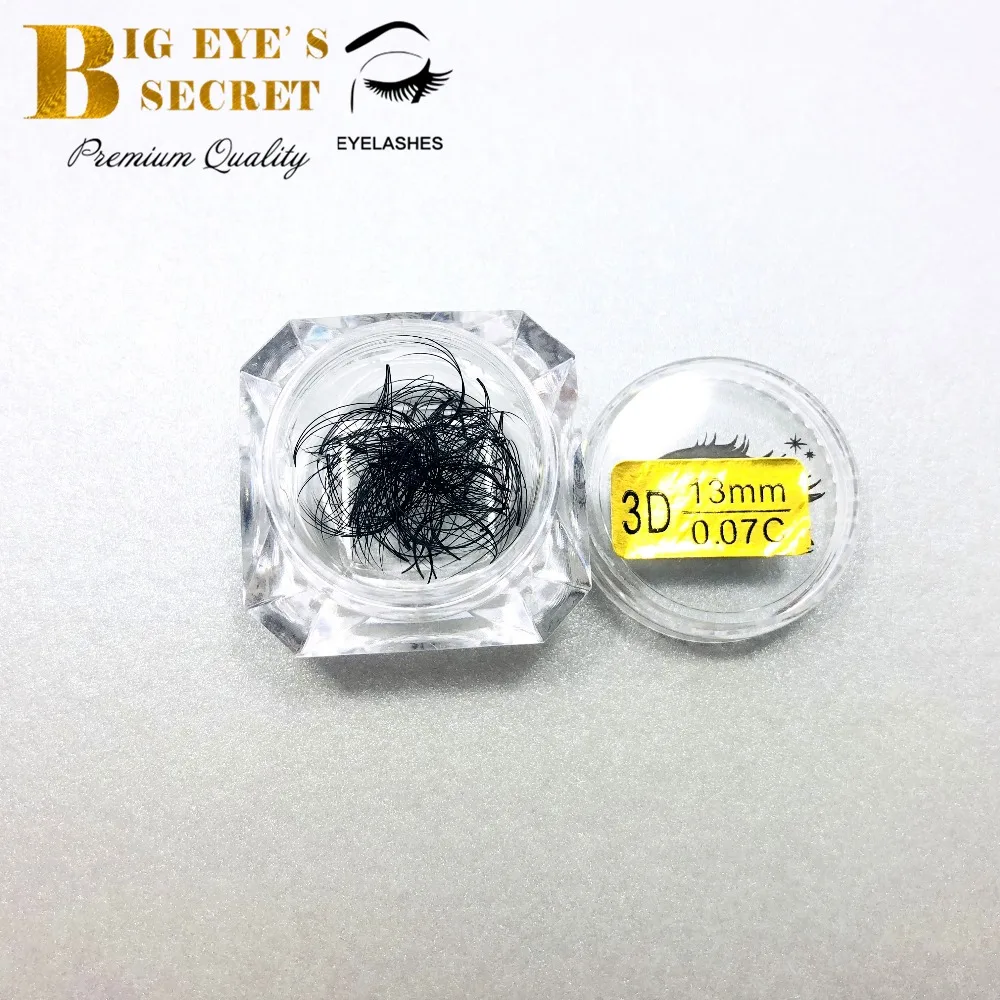 Большой Глаз секрет короткий стебель 3D наращивание ресниц объем 8 15 мм C/D завиток 0