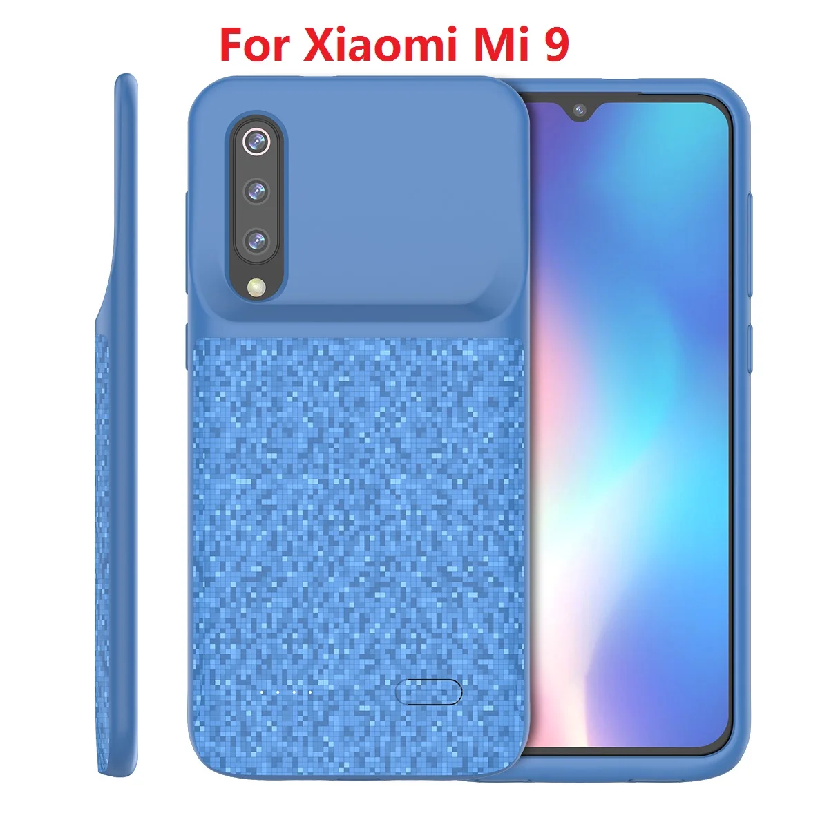 MI 9 Blue Для Xiaomi mi 9 чехол для зарядного устройства 4700 мАч Внешний тонкий резервный аккумулятор чехол для зарядки для Xiaomi mi 9 mi 9 SE чехол для аккумулятора - Цвет: MI 9 Blue