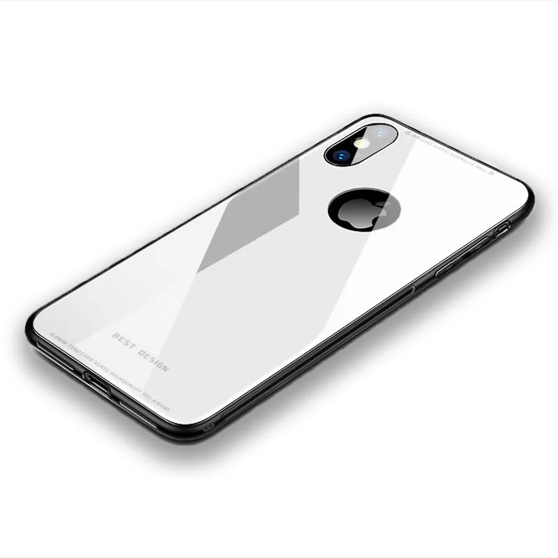 YueTuo роскошный стеклянный зеркальный чехол для iPhone 5 5S SE 6 s 6s 6plus 7 plus 7 plus 8 8plus силиконовый Твердый чехол на заднюю панель телефона etui